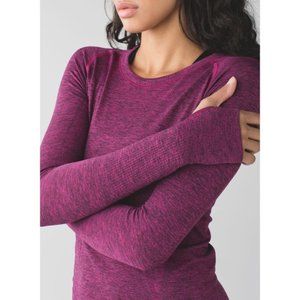 Swiftly Tech Long Sleeve - Magenta, Size 8